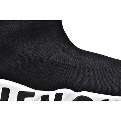 BALENCIAGA SPEED GRAFFITI TRAINERS x BLACK WHITE - Prime Reps