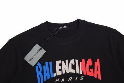 BALENCIAGA FRANCE GRADIENT LOGO T-SHIRT