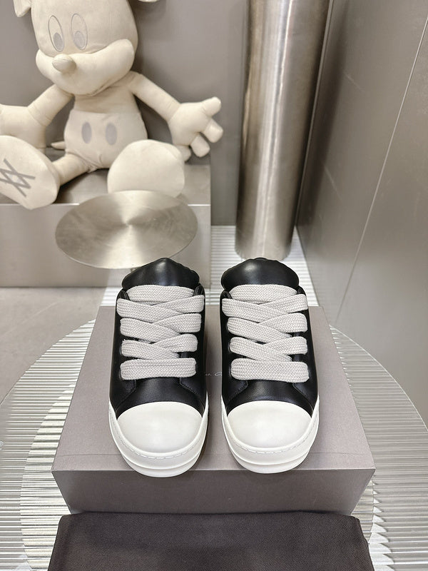 Rick Owens Black Low-Top Sneakers