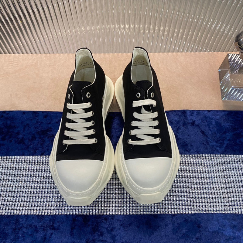 Rick Owens Low-Top Sneakers - Black and White