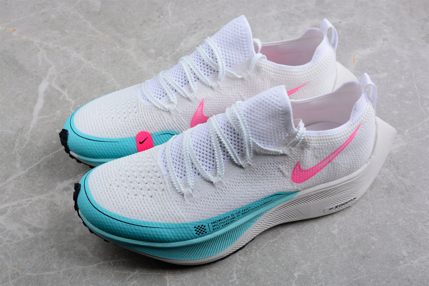 ZoomX Vaporfly NEXT% 2 White,Pink and Turquoise