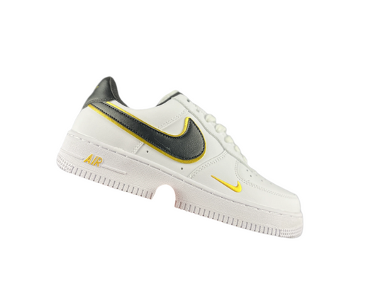 NIKE AIR FORCE 1 "Double Swoosh White/Black/Gold"