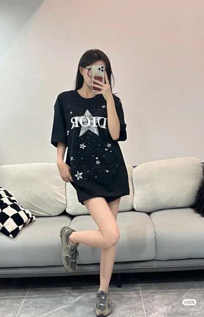 Dior Star Graphic Black T-Shirt