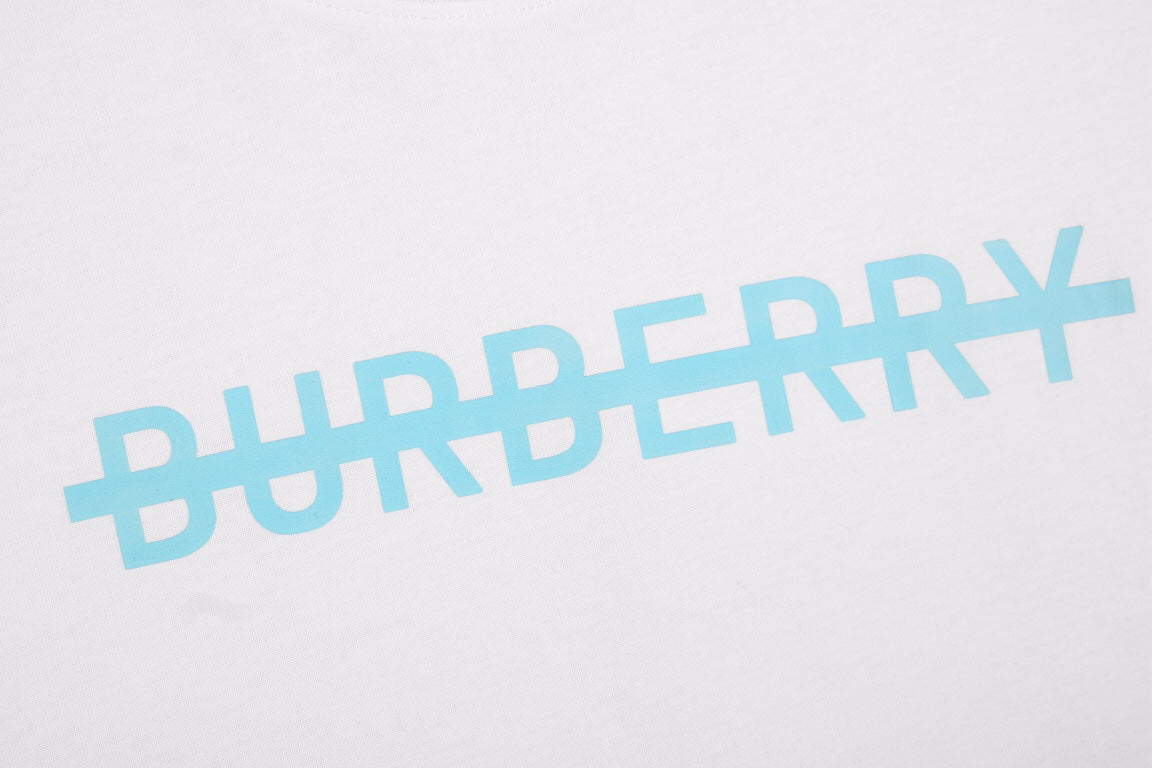 Burberry T-Shirt with Strikethrough Logo