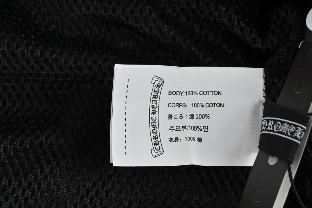 CHROME HEARTS ASYMMETRICAL ZIP HOODIE BLACK