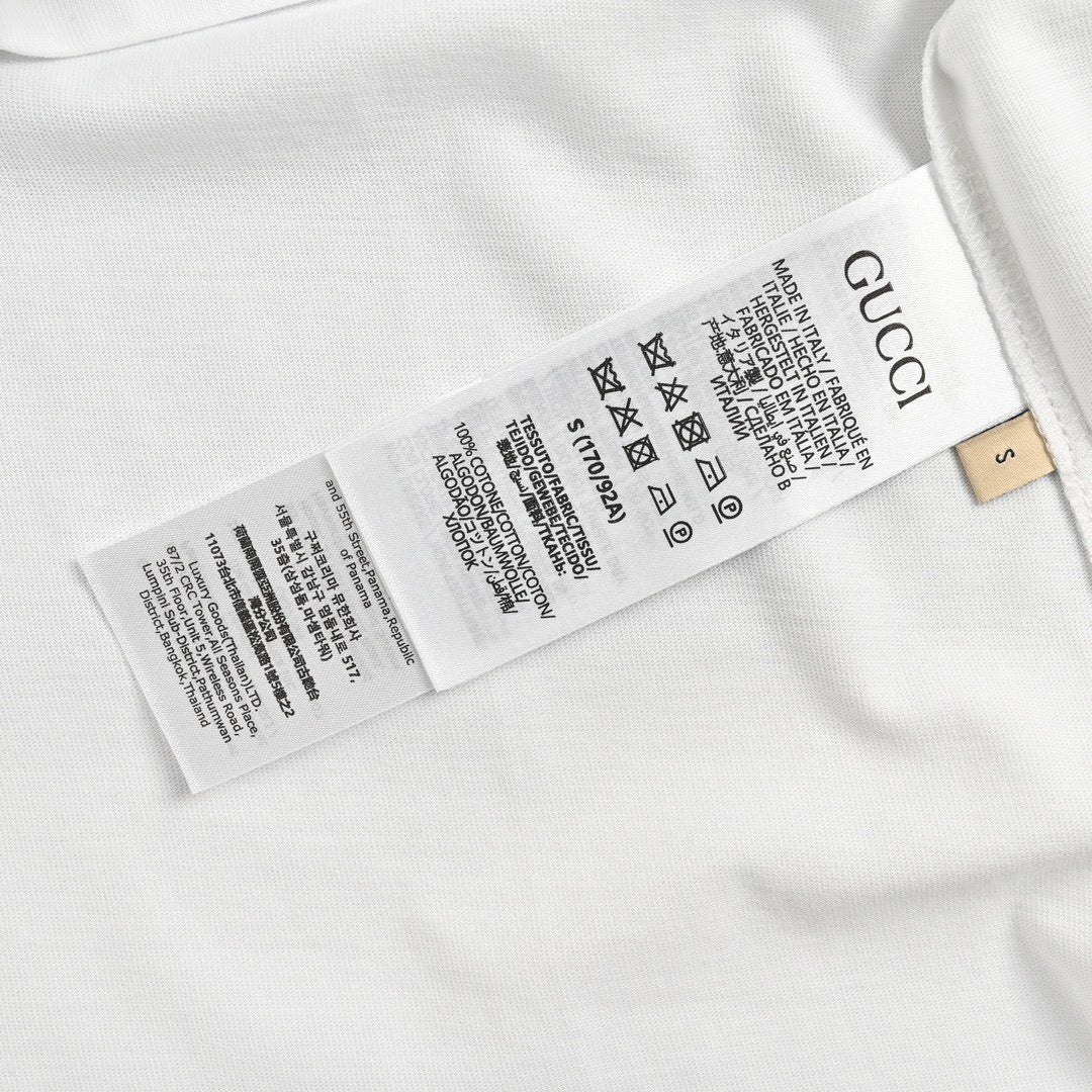 Gucci White T-Shirt with Firenze 1921 Logo