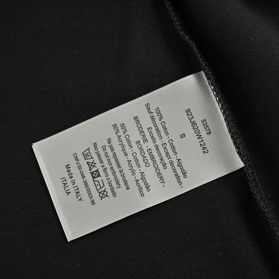 Dior Safety Pin Logo Black T-Shirt Primereps