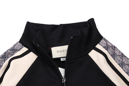 Gucci GG Supreme Stripe Track Jacket - Black