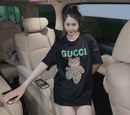 Gucci Teddy Bear Print T-Shirt - Cream