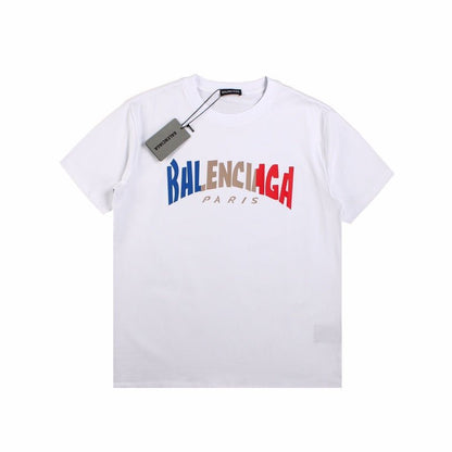 BALENCIAGA GRADIENT LOGO T-SHIRT WHITE - Prime Reps