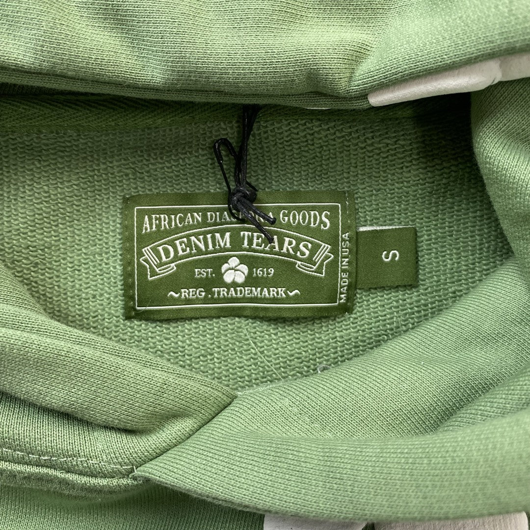 DENIM TEARS COTTON WREATH HOODIE LIGHT GREEN