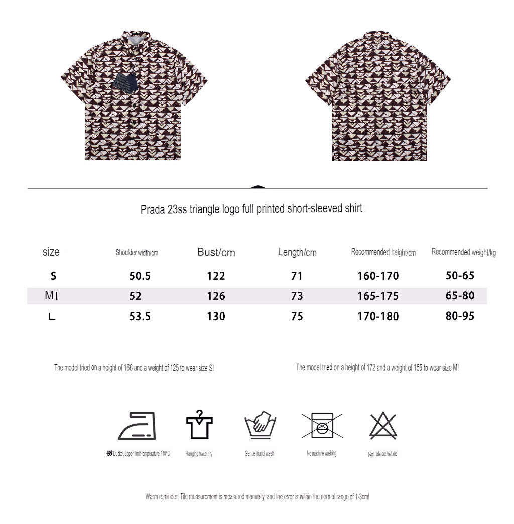 BALENCIAGA PATTERNED SHORT SLEEVE SHIRT