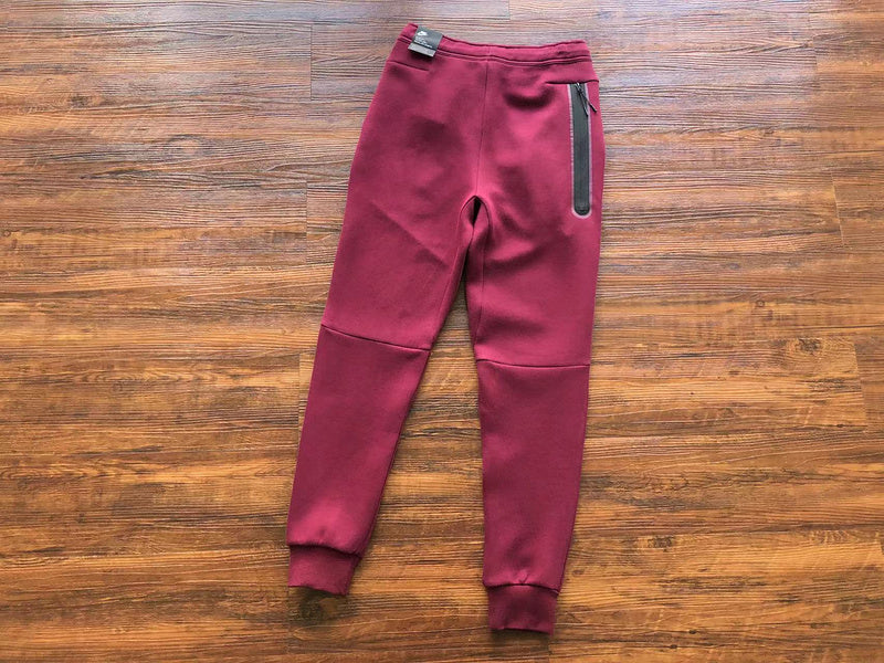 NIKE TECH FLEECE PANTS x BURGUNDY