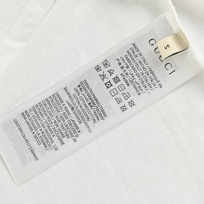 Gucci White T-Shirt with Pink Dinosaur Graphic