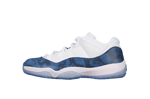 AIR JORDAN 11 RETRO LOW NAVY SNAKESKIN 2019 WHITE/BLACK - Prime Reps