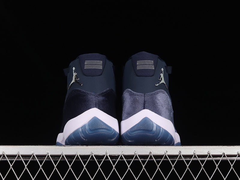 AIR JORDAN 11 RETRO NAVY VELVET MIDNIGHT NAVY/METALLIC SILVER/WHITE - Prime Reps