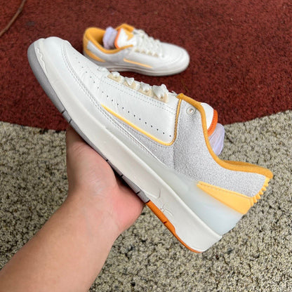 Air Jordan 2 Low Grey/White/Orange - Prime Reps