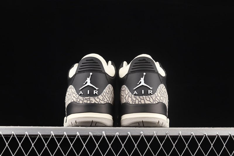 AIR JORDAN 3 DESERT CEMENT BLACK/RUSH ORANGE - FOSSIL STONE - SAIL - Prime Reps