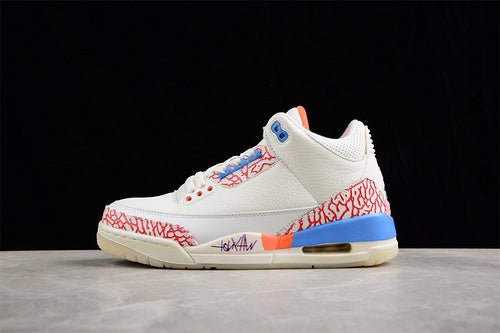 AIR JORDAN 3 MR TRIPLE DOUBLE PE WHITE/RED/BLUE - Prime Reps