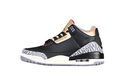 AIR JORDAN 3 RETRO BLACK/FIRE RED/METALLIC GOLD/CEMENT GREY - Prime Reps