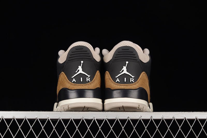 AIR JORDAN 3 RETRO DESERT ELEPHANT BLACK/RUSH ORANGE - FOSSIL STONE - Prime Reps