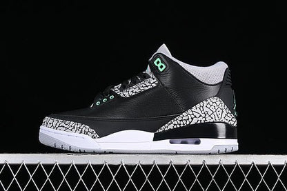 AIR JORDAN 3 RETRO GREEN GLOW BLACK/GREEN GLOW/WOLF GREY/WHITE - Prime Reps