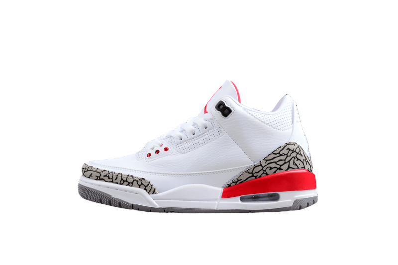 AIR JORDAN 3 RETRO HALL OF FAME WHITE/CEMENT GREY - BLACK - FIRE RED - Prime Reps