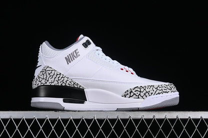 AIR JORDAN 3 RETRO JTH NRG WHITE/FIRE RED - BLACK - WHITE - Prime Reps