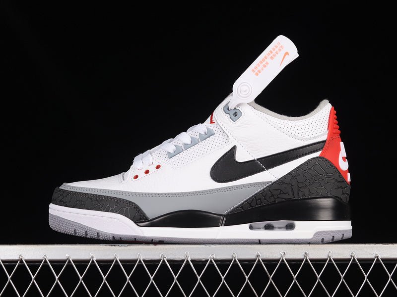 AIR JORDAN 3 RETRO NRG TINKER WHITE/FIRE RED - CEMENT GREY - BLACK - Prime Reps