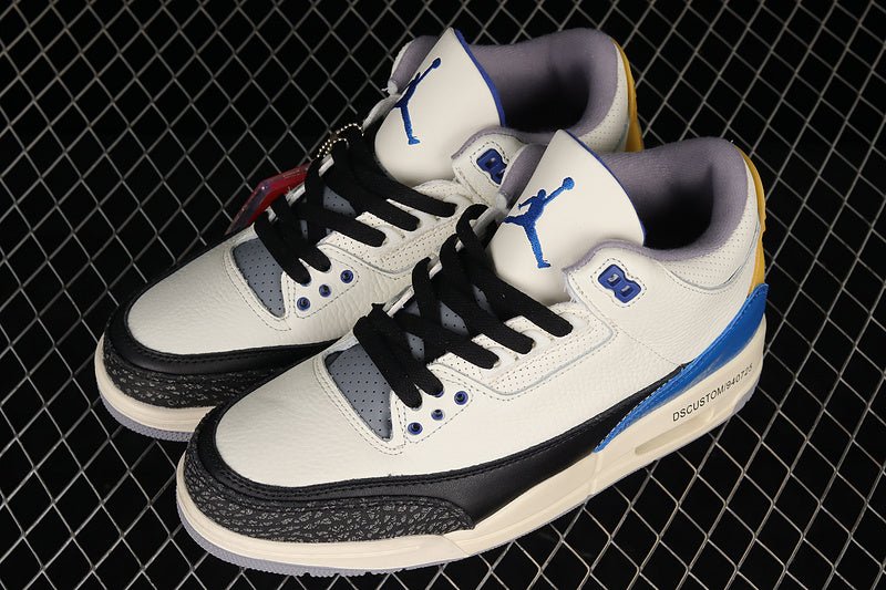 AIR JORDAN 3 RETRO UNC BEIGE/RACER BLUE/YELLOW - Prime Reps