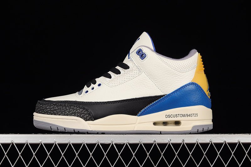 AIR JORDAN 3 RETRO UNC BEIGE/RACER BLUE/YELLOW - Prime Reps