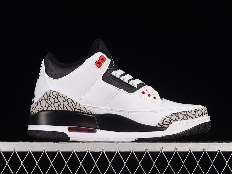 AIR JORDAN 3 RETRO WHITE/BLACK - CMNT GRY - INFRRD 23 - Prime Reps