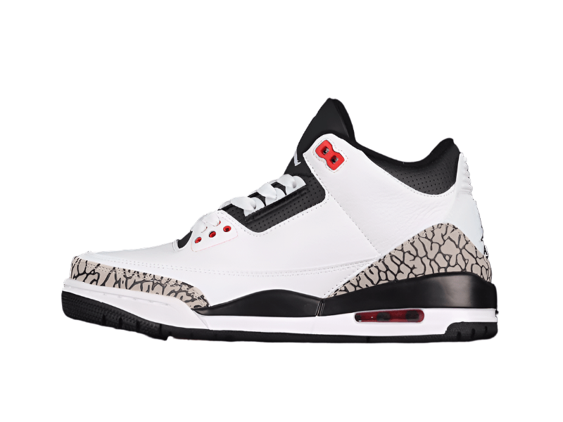 AIR JORDAN 3 RETRO WHITE/BLACK - CMNT GRY - INFRRD 23 - Prime Reps