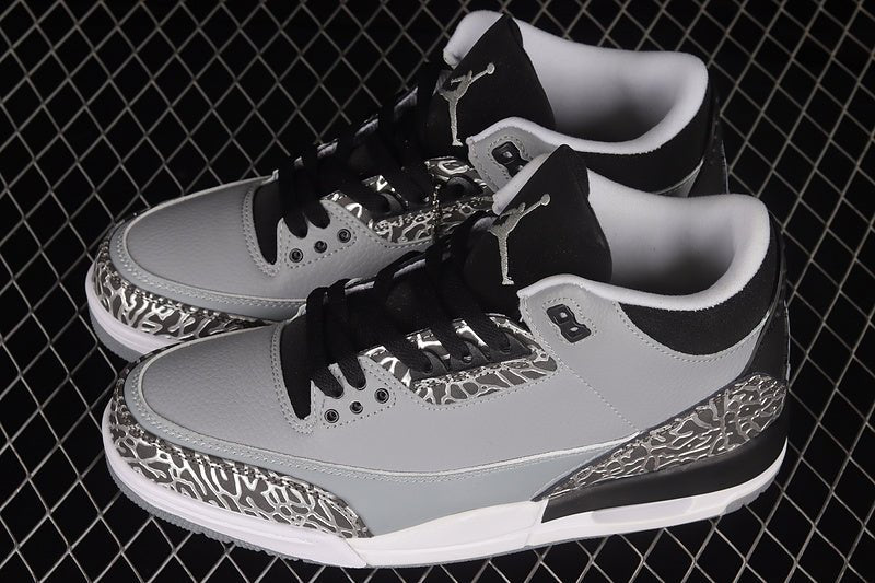 AIR JORDAN 3 RETRO WOLF GREY/BLACK/WHITE - Prime Reps