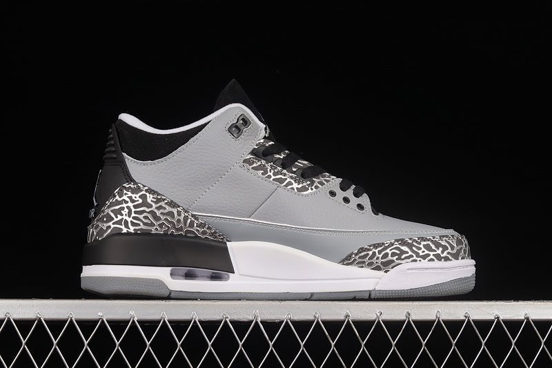 AIR JORDAN 3 RETRO WOLF GREY/BLACK/WHITE - Prime Reps