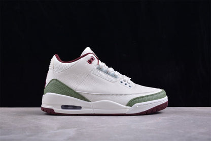 AIR JORDAN 3 RETRO YEAR OF THE DRAGON WHITE/GREEN/RED - Prime Reps