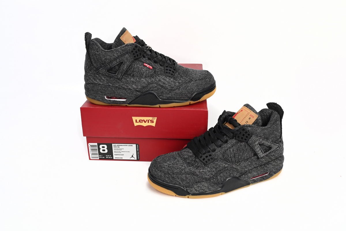 Air Jordan 4 Levi's Black - Prime Reps