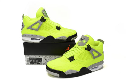 Air jordan 4 Plush Fluorescent Yellow - Prime Reps