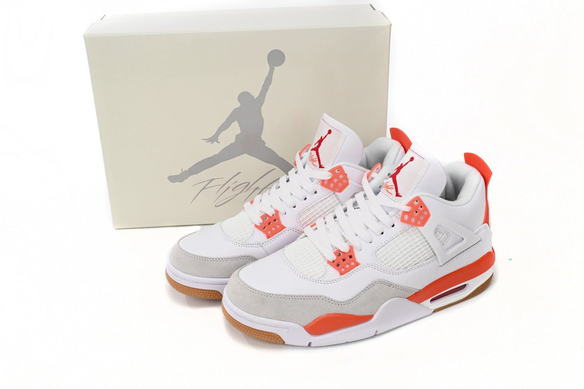 Air Jordan 4 White Orange - Prime Reps