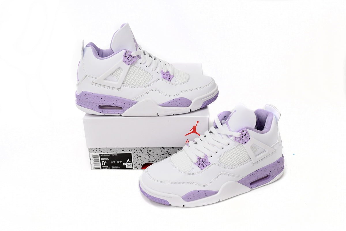 Air Jordan 4 White Purple - Prime Reps