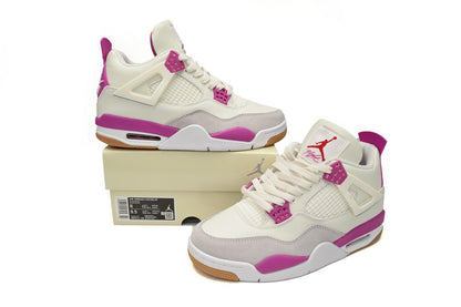 Air Jordan 4 White Purple Grey - Prime Reps