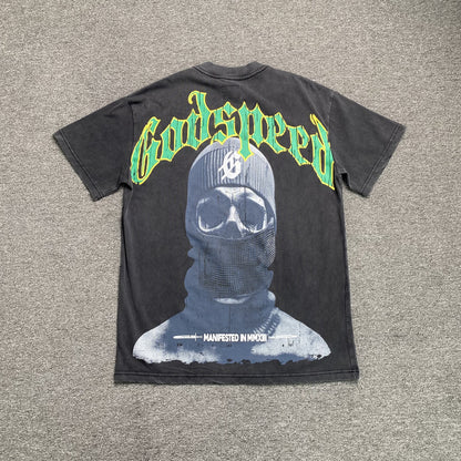 GODSPEED BALACLAVA SZN T-SHIRT WASHED BLACK