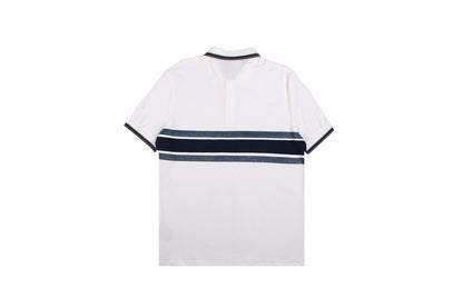 Christian Dior "Striped Logo" Polo Shirt