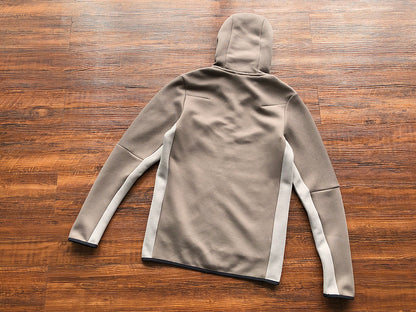 NIKE TECH FLEECE HOODIE x OLIVE GREY/ENIGMA STONE