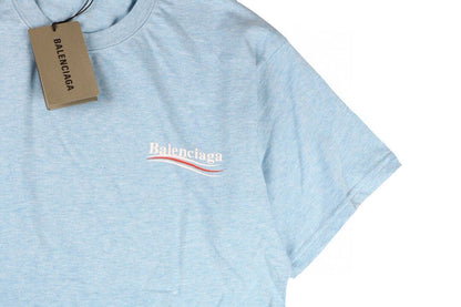 Balenciaga Basic Logo T-Shirt - Light Blue - Prime Reps