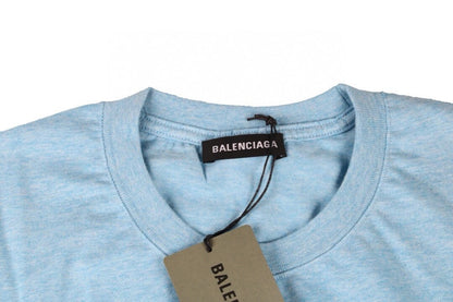 Balenciaga Basic Logo T-Shirt - Light Blue - Prime Reps