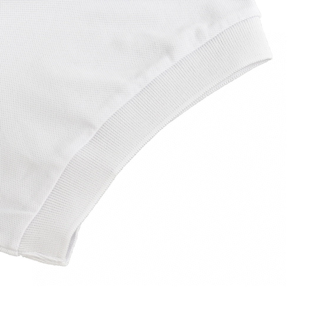 Balenciaga BB Logo White Polo Shirt - Prime Reps