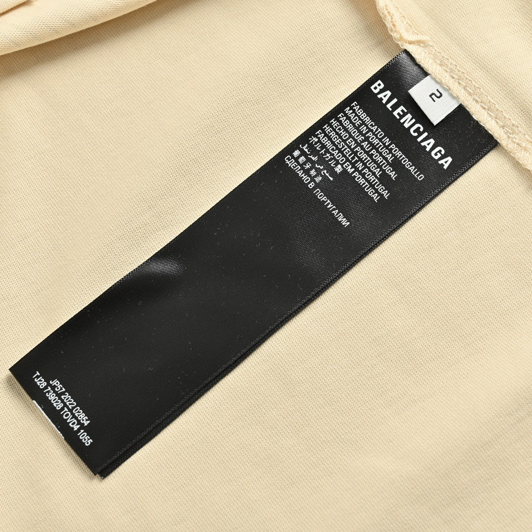 Balenciaga Beige T-Shirt with Musical Notes - Prime Reps