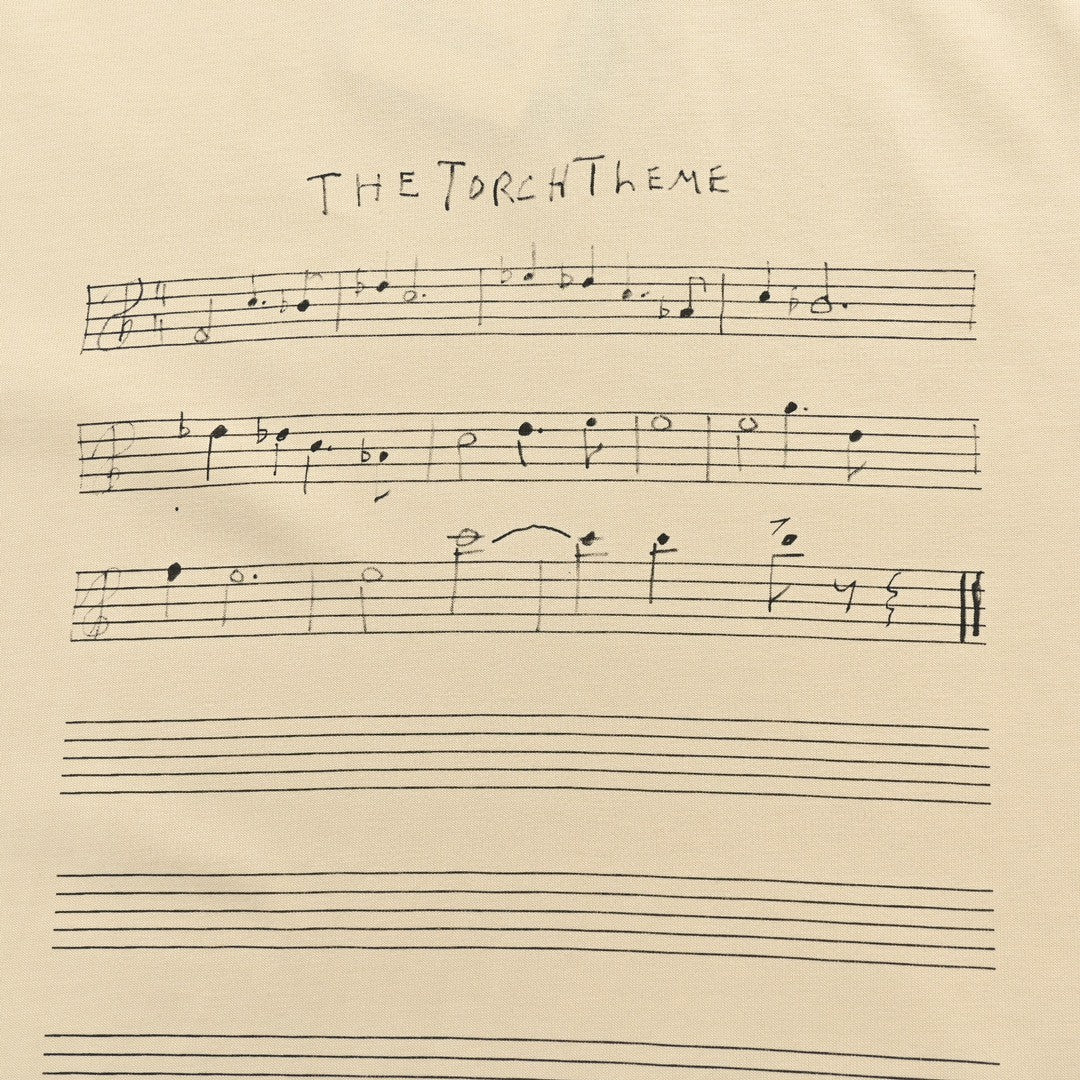 Balenciaga Beige T-Shirt with Musical Notes - Prime Reps