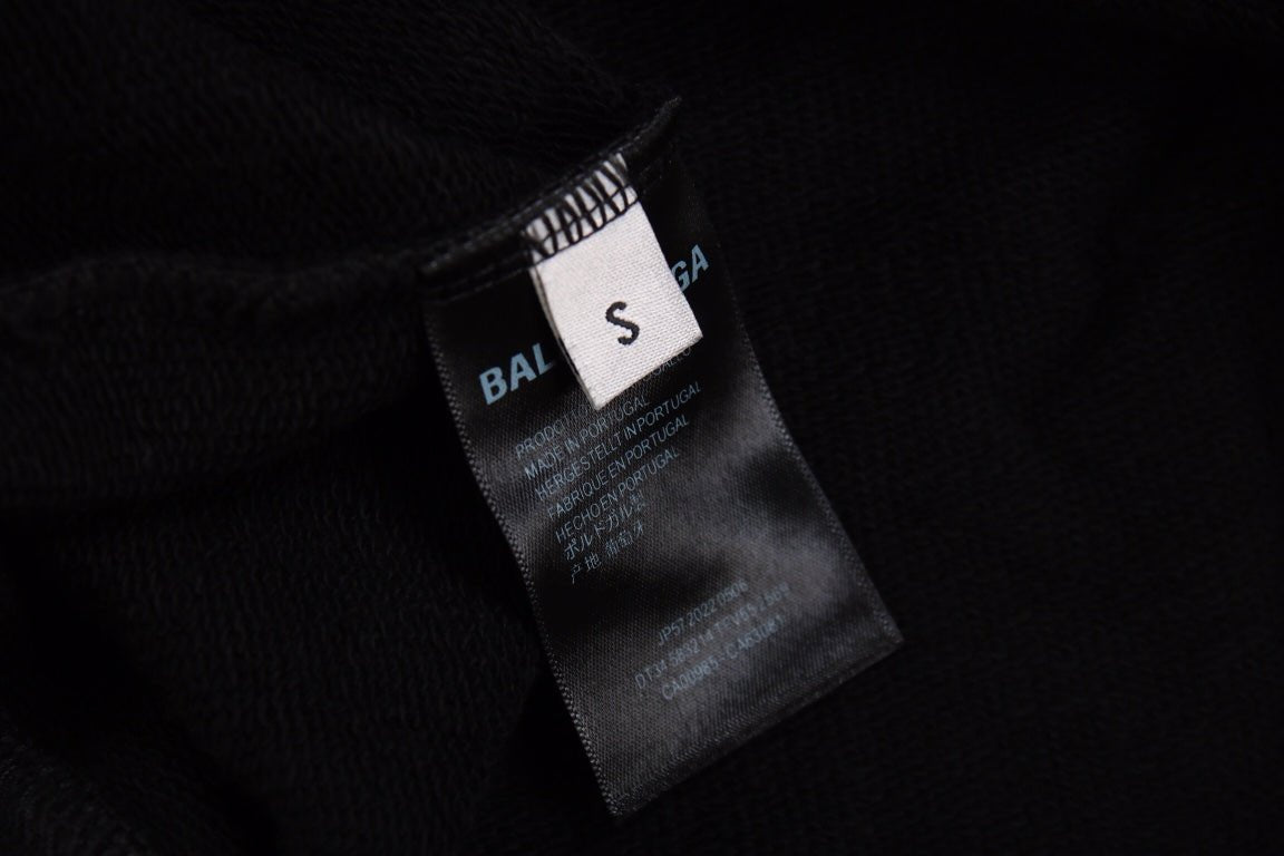 Balenciaga Black Crest Hoodie - Prime Reps